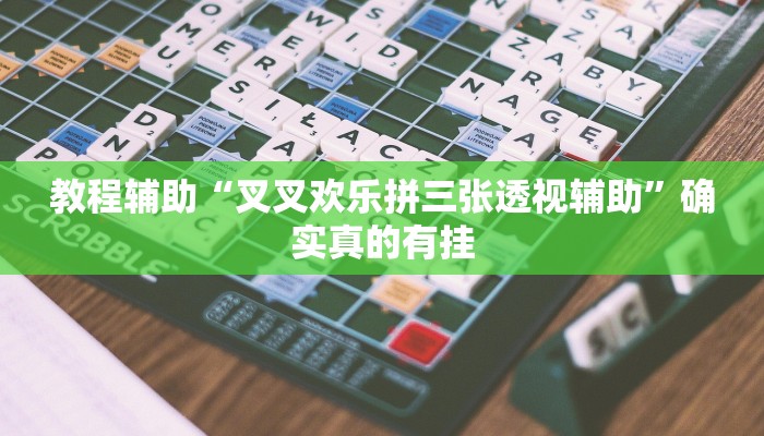 教程辅助“新九天拼三张有没有挂”(原来确实是有挂)