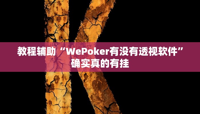 教程辅助“AApoker 透视挂辅助挂”(原来确实是有挂)