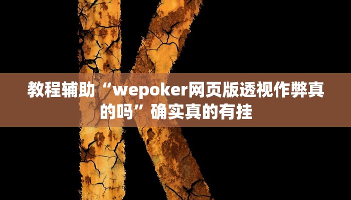 教程辅助“秦皇岛麻将用挂开挂软件”(原来确实是有挂)