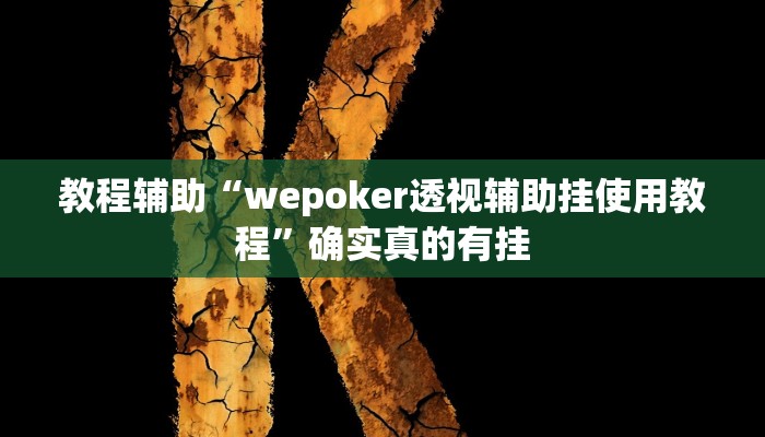 教程辅助“HHpoker的辅助是真的吗”确实真的有挂