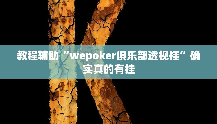 教程辅助“hhpoker怎么开挂的”(原来确实是有挂)