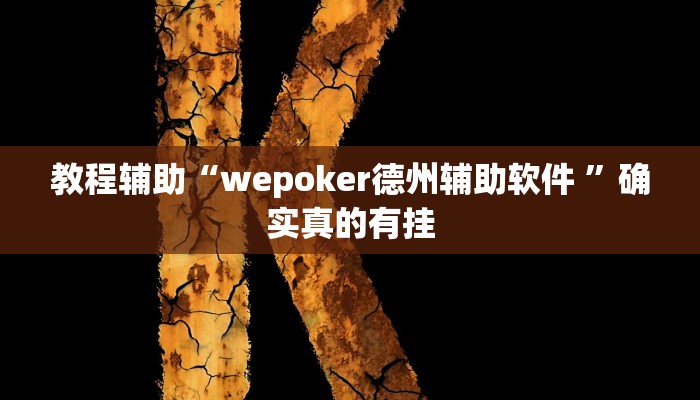 教程辅助“wepoker德州辅助软件 ”确实真的有挂