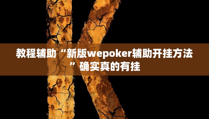 教程辅助“大唐麻将挂多少钱一个月”(原来确实是有挂)