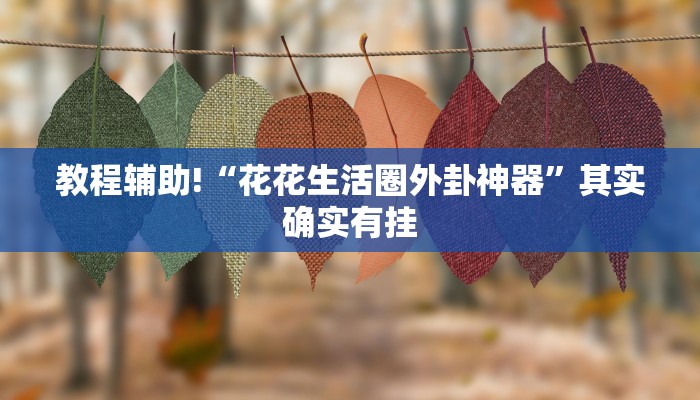 教程辅助“决胜麻将胡牌神器”确实真的有挂