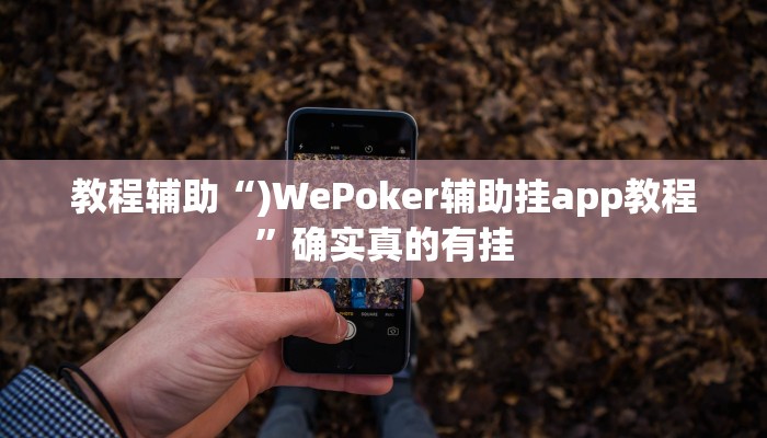 教程辅助“hhpoker究竟透视挂真的假的”(原来确实是有挂)
