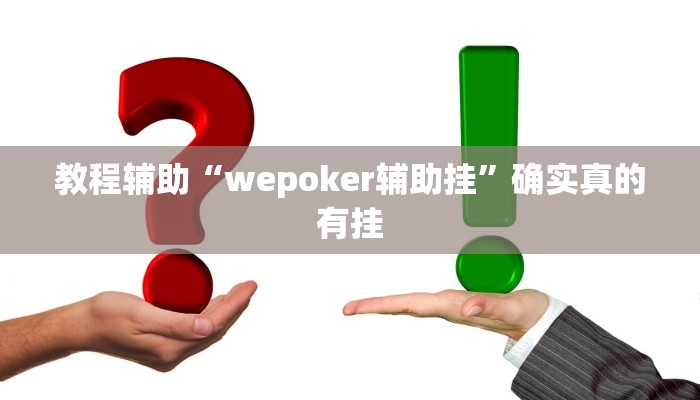 教程辅助“微信里打麻将开挂教程”(原来确实是有挂)