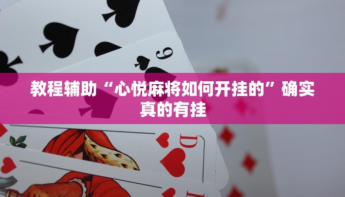 教程辅助“心悦麻将如何开挂的”确实真的有挂