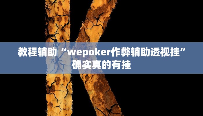 教程辅助“wepoker作弊辅助透视挂”确实真的有挂
