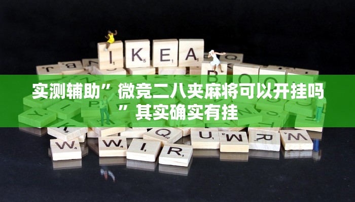 实测辅助”微竞二八夹麻将可以开挂吗”其实确实有挂