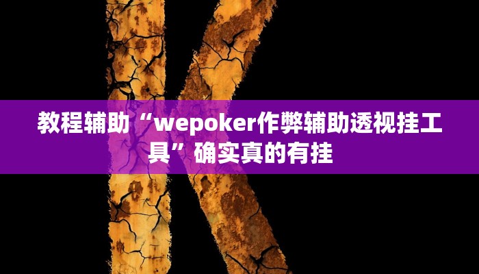 教程辅助“wepoker作弊辅助透视挂工具”确实真的有挂