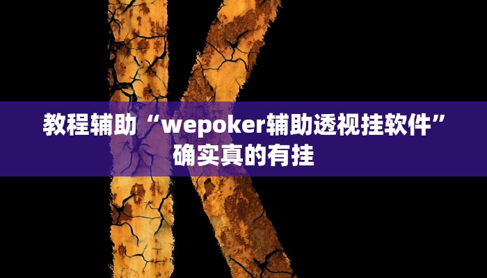 教程辅助“wepoker辅助透视挂软件”确实真的有挂