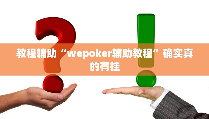 教程辅助“wepoker辅助教程”确实真的有挂