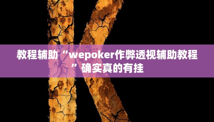 教程辅助“wepoker作弊透视辅助教程”确实真的有挂