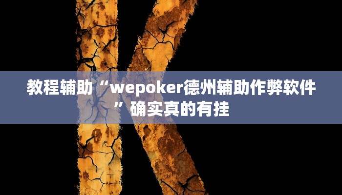 教程辅助“wepoker德州辅助作弊软件”确实真的有挂