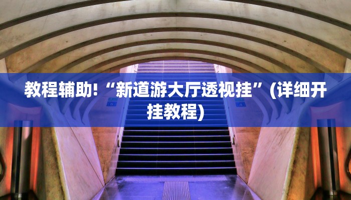 教程辅助!“新道游大厅透视挂”(详细开挂教程)
