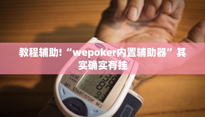 教程辅助!“wepoker内置辅助器”其实确实有挂