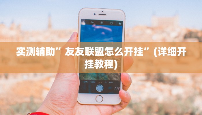 实测辅助”友友联盟怎么开挂”(详细开挂教程)