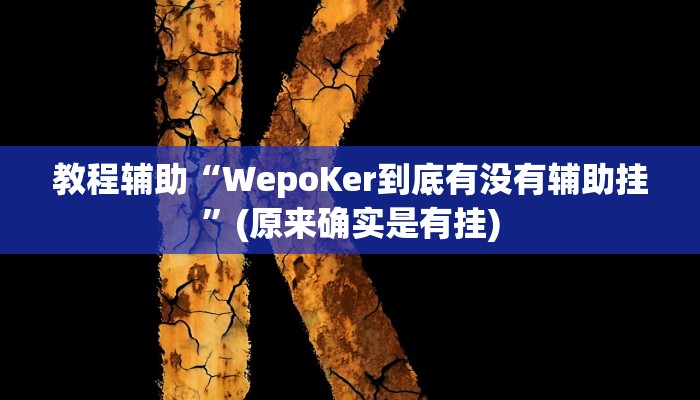 教程辅助“微乐河南麻将怎么才能开挂”(原来确实是有挂)