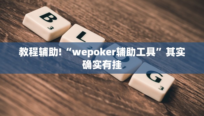 教程辅助!“wepoker辅助工具”其实确实有挂