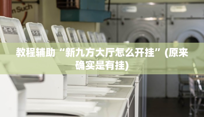 教程辅助“新九方大厅怎么开挂”(原来确实是有挂)