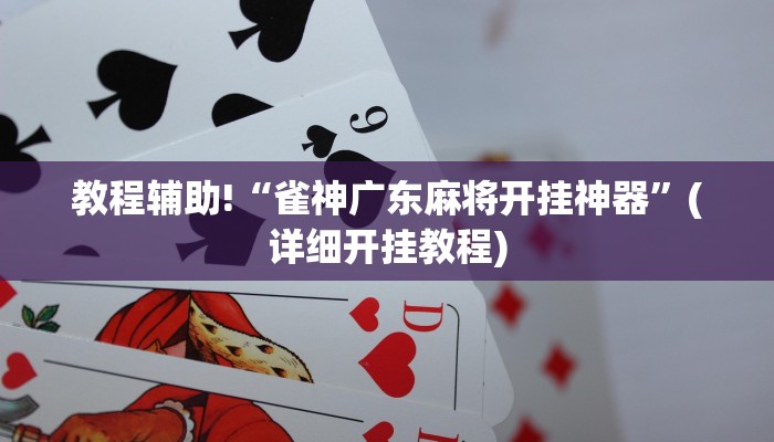 教程辅助!“雀神广东麻将开挂神器”(详细开挂教程)