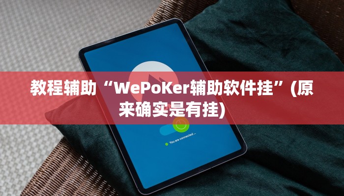 教程辅助“WePoKer辅助软件挂”(原来确实是有挂)