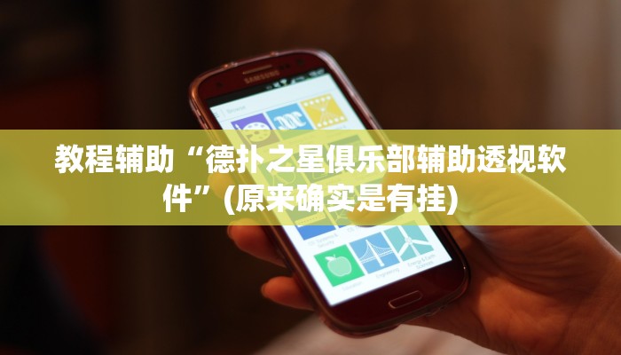 教程辅助“德扑之星俱乐部辅助透视软件”(原来确实是有挂)