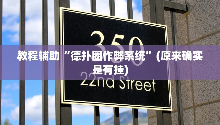 教程辅助“德扑圈作弊系统”(原来确实是有挂)