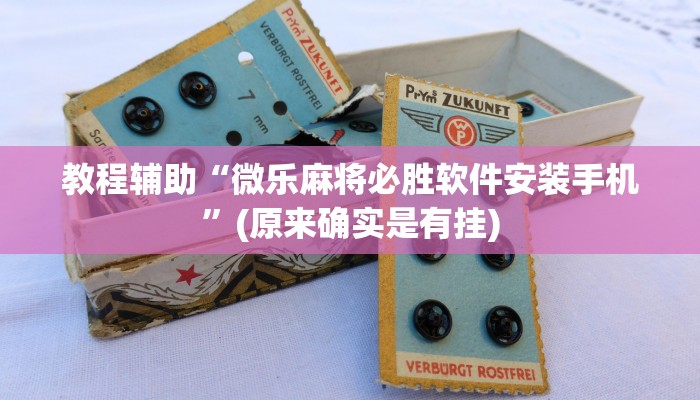 教程辅助“微乐麻将必胜软件安装手机”(原来确实是有挂)