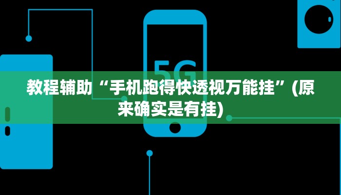 教程辅助“手机跑得快透视万能挂”(原来确实是有挂)