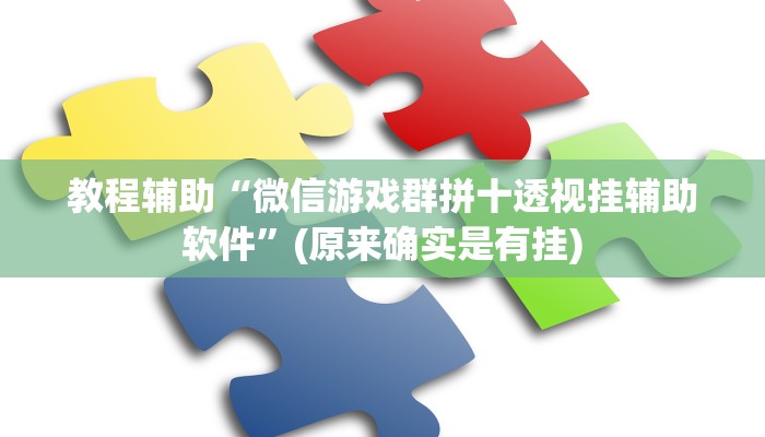 教程辅助“微信游戏群拼十透视挂辅助软件”(原来确实是有挂)