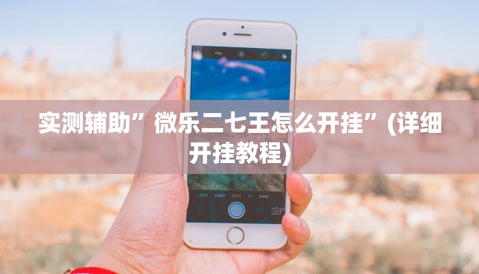 实测辅助”微乐二七王怎么开挂”(详细开挂教程)