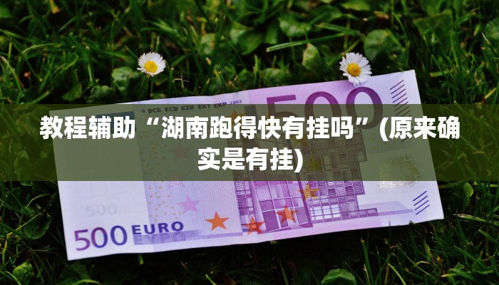 教程辅助“湖南跑得快有挂吗”(原来确实是有挂)
