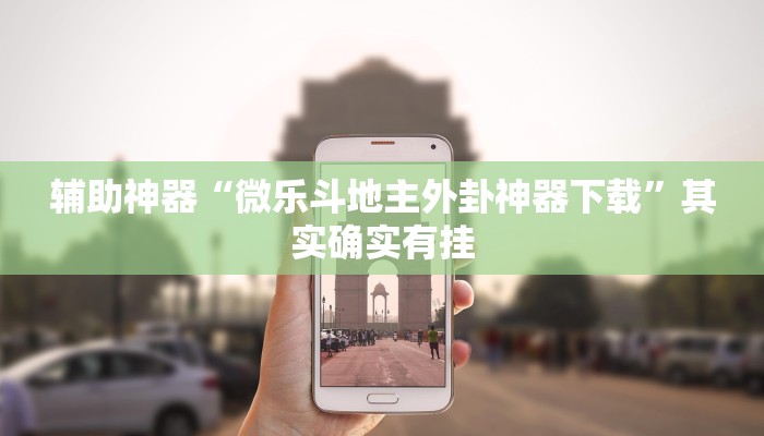辅助神器“微乐斗地主外卦神器下载”其实确实有挂