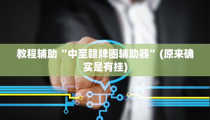 教程辅助“中至赣牌圈辅助器”(原来确实是有挂)