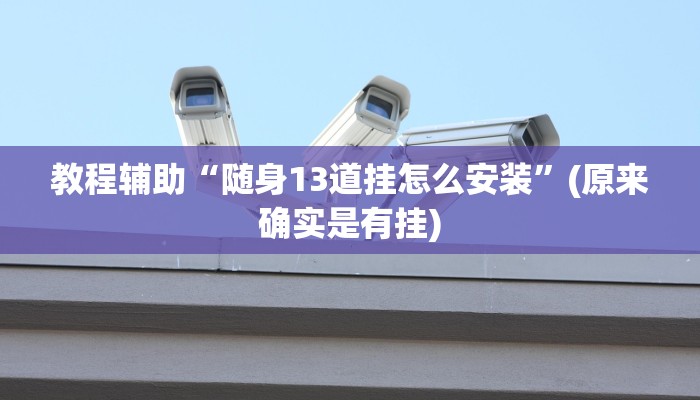 教程辅助“随身13道挂怎么安装”(原来确实是有挂)