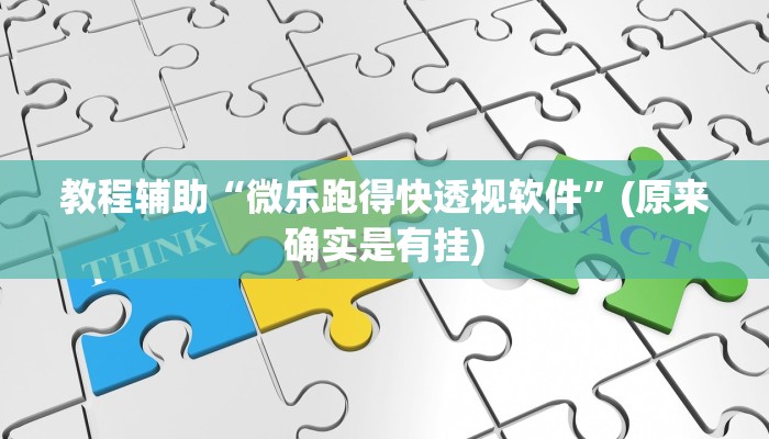 教程辅助“微乐跑得快透视软件”(原来确实是有挂)