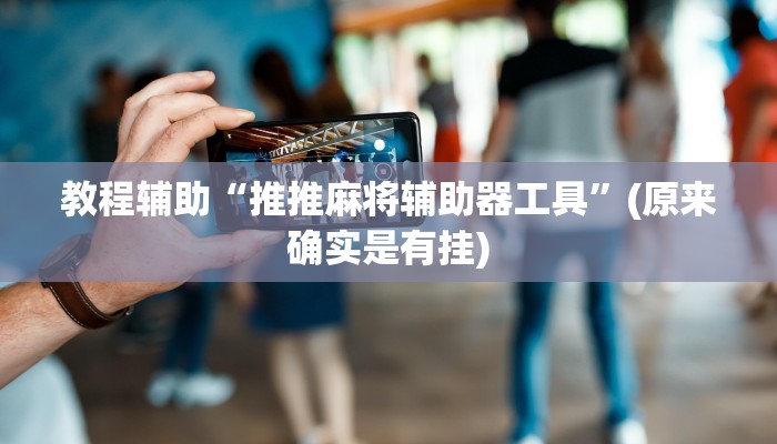 教程辅助“推推麻将辅助器工具”(原来确实是有挂)