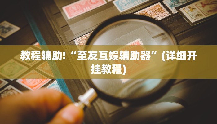 教程辅助!“至友互娱辅助器”(详细开挂教程)