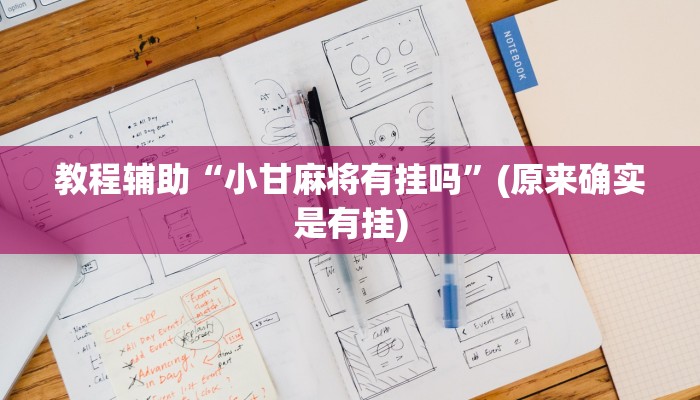 教程辅助“小甘麻将有挂吗”(原来确实是有挂)