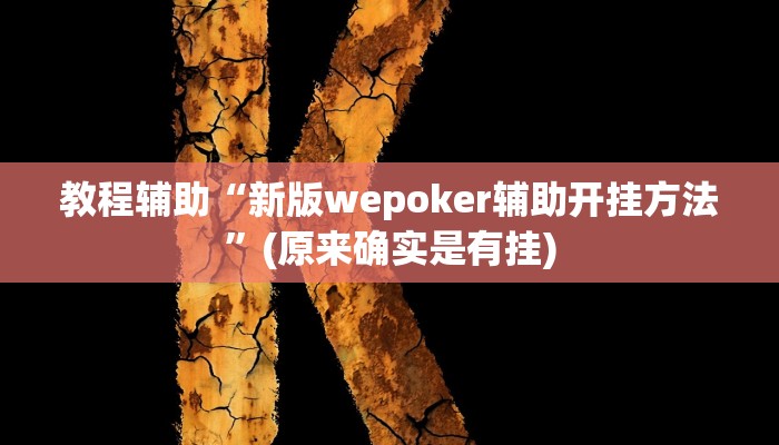 教程辅助“微乐河南麻将外卦神器下载”(原来确实是有挂)
