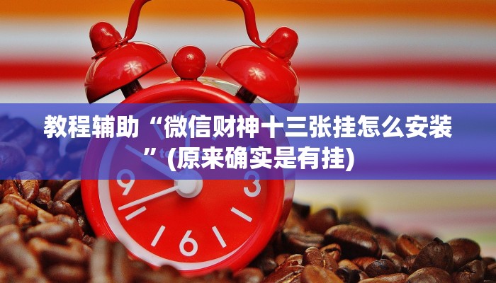 教程辅助“微信财神十三张挂怎么安装”(原来确实是有挂)