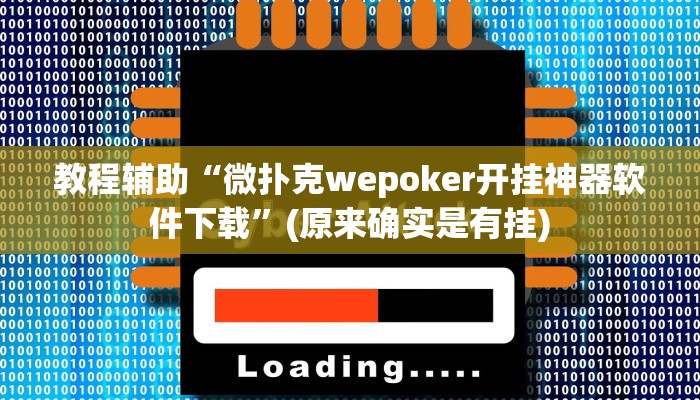 教程辅助“微扑克wepoker开挂神器软件下载”(原来确实是有挂)