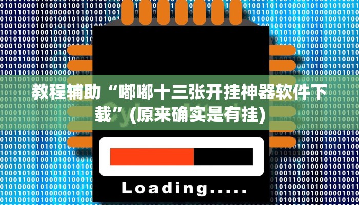 教程辅助“嘟嘟十三张开挂神器软件下载”(原来确实是有挂)
