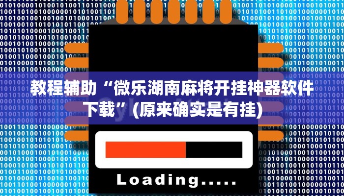 教程辅助“微乐湖南麻将开挂神器软件下载”(原来确实是有挂)