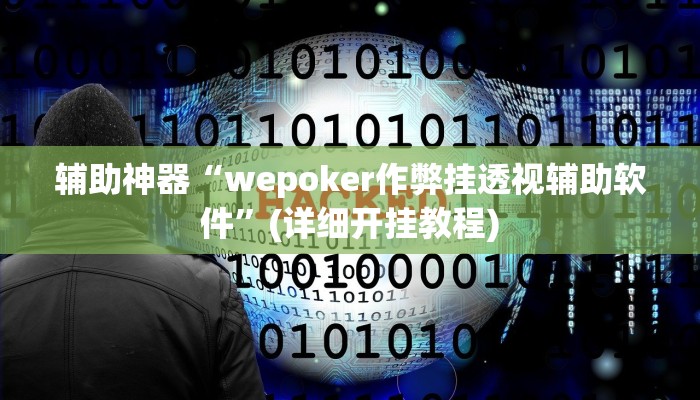 辅助神器“wepoker作弊挂透视辅助软件”(详细开挂教程)