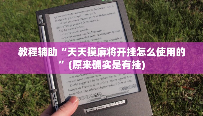 教程辅助“天天摸麻将开挂怎么使用的”(原来确实是有挂)