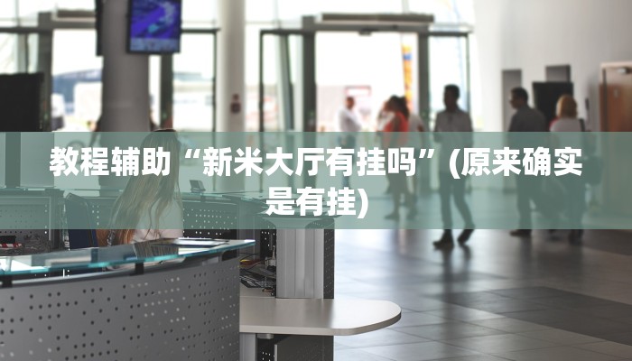 教程辅助“新米大厅有挂吗”(原来确实是有挂)