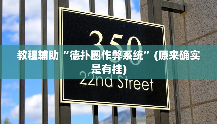 教程辅助“德扑圈作弊系统”(原来确实是有挂)