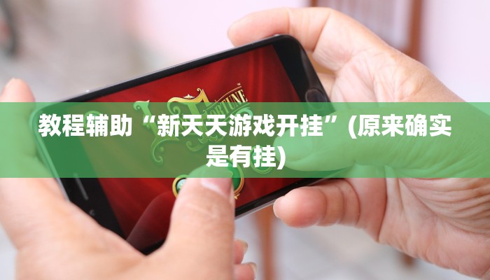 教程辅助“新天天游戏开挂”(原来确实是有挂)